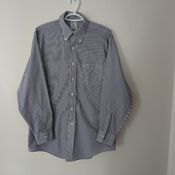 BROOKS BROTHERS - Regnant Striped Dress Shirt - Picture 10 of 12